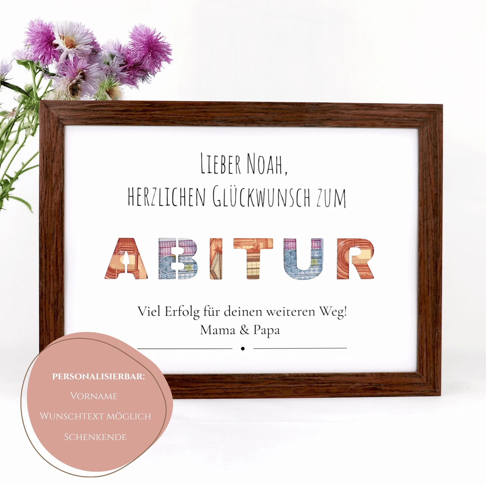 Personalisierte Abitur 2025 Geldgeschenk